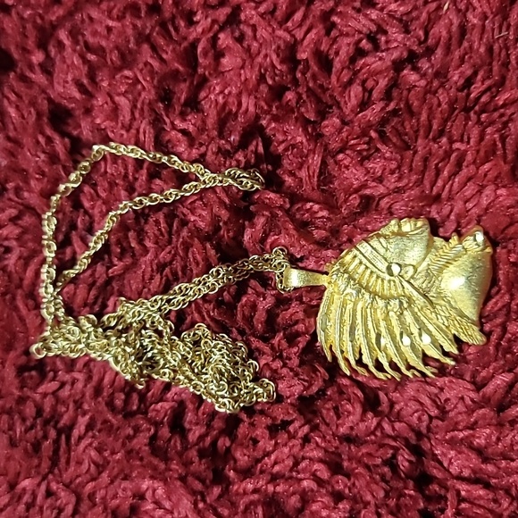 Gold Plated Native American Indian Pendant - Picture 1 of 4
